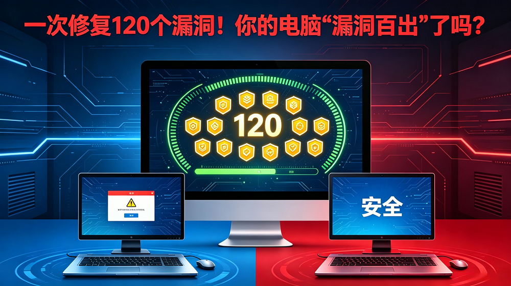 当你每天用电脑处理工作、网银转账、社交聊天时，是否想过你的系统可能随时被攻破？据IT之家5月13日消息，在5月12日补丁星期二活动日中，微软面向Windows 10系统发布扩展安全更新KB5087544，用户安装后版本号升至Build 19045.7291。在修复漏洞方面，IT之家查询公开资料，本次累积更新共计修复120处漏洞。那么什么是电脑系统漏洞？又该怎么修复电脑系统漏洞？